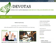 Tablet Screenshot of devotas.nl